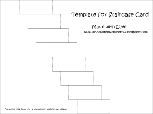 Staircase Card Template